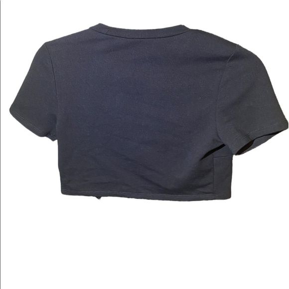 Fashion Nova Forever Laced Up Shirt Black NO LACE - Picture 4 of 5